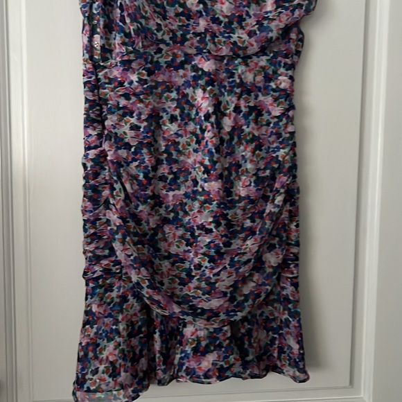 VERONICA BEARD Cayson Floral Fit and Flare Mini Spring dress size 00 100% silk - Picture 10 of 14